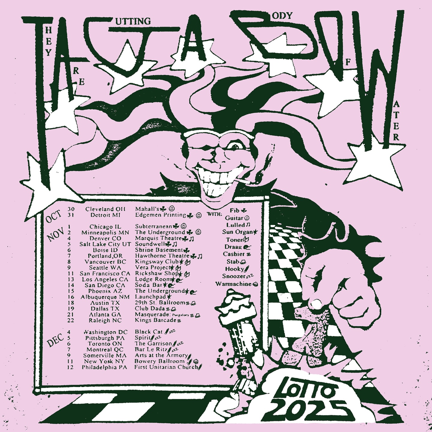 They Are Gutting a Body of Water Lotto Tour Tour Poster 2025